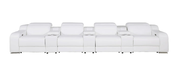 1116 - 7-Piece Modular Power Reclining Sofa In With 4 Power Recliners &amp; Power Headrests