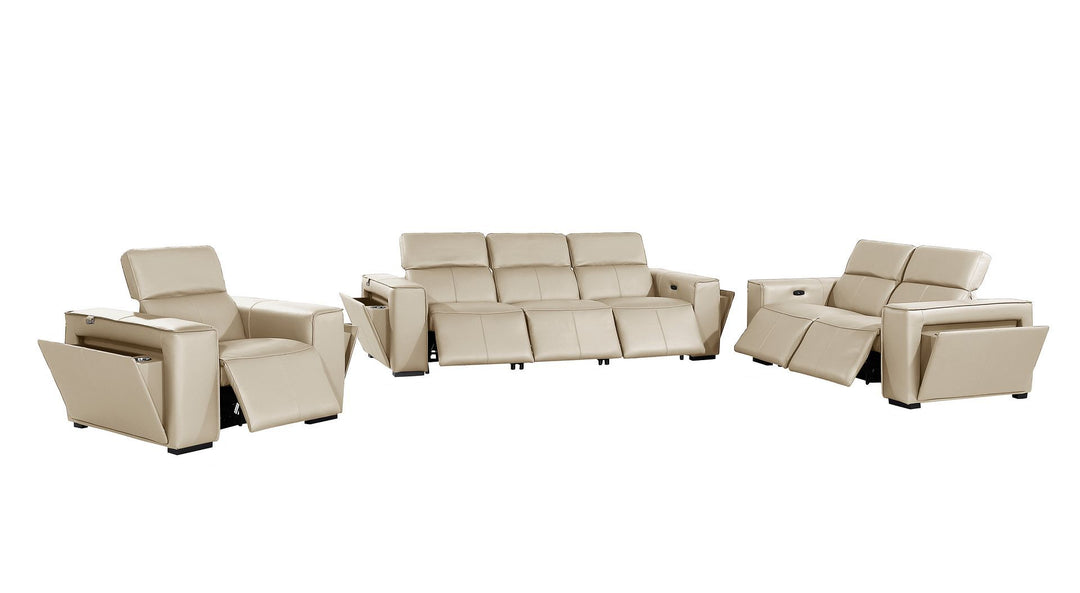 1224 - 6-Piece Modular Power Reclining Sofa, Loveseat &amp; Chair Set In With 6 Power Recliners &amp; Power Headrests
