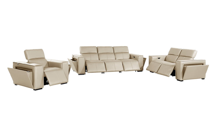 1224 - 6-Piece Modular Power Reclining Sofa, Loveseat &amp; Chair Set In With 6 Power Recliners &amp; Power Headrests