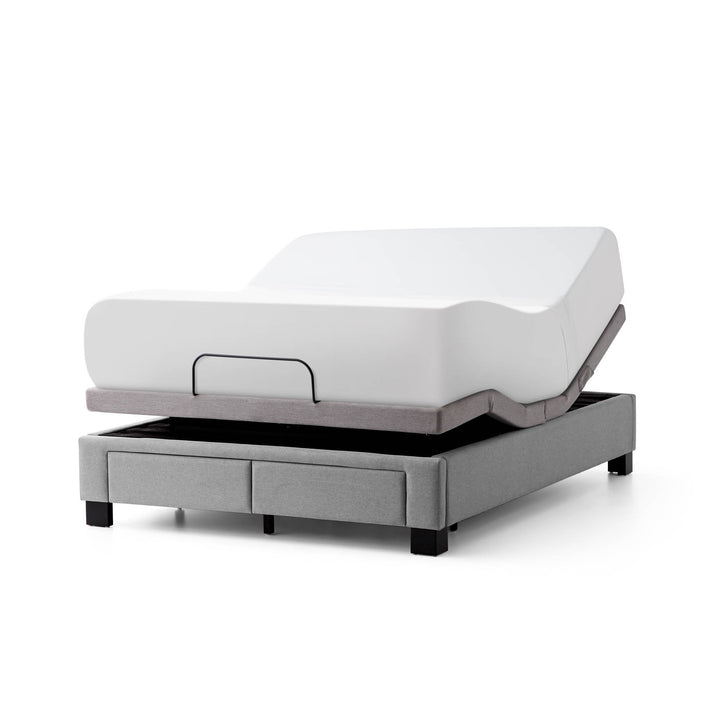 Duncan - Queen Platform Bed Base - Charcoal