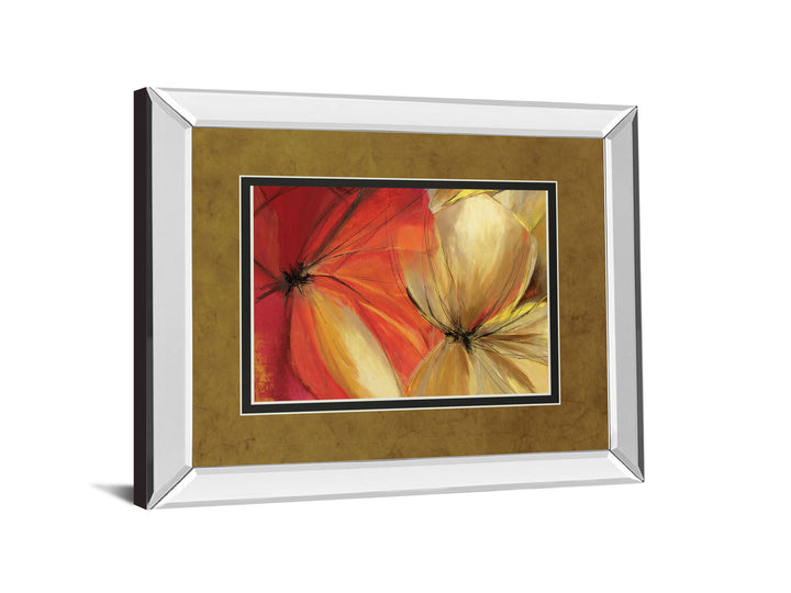 Sharing The Spotlight By Alison Pearce - Mirror Framed Print Wall Art - Red