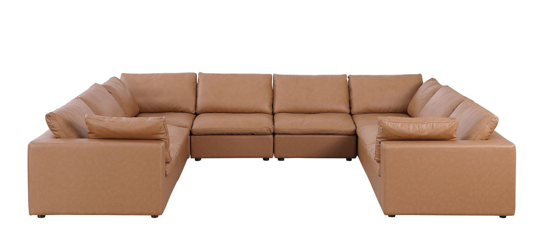1100 - 8-Piece U-Shaped Sectional In Top-Grain Italian Leather