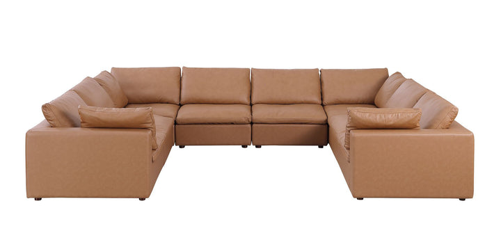 1100 - 8-Piece U-Shaped Sectional In Top-Grain Italian Leather