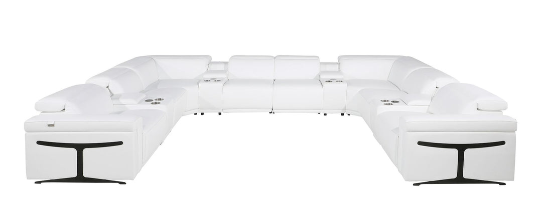 1126 - 12-Piece U-Shaped Sectional Sofa In With 4 Power Recliners &amp; Power Headrests