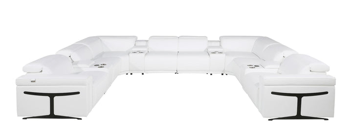 1126 - 12-Piece U-Shaped Sectional Sofa In With 4 Power Recliners &amp; Power Headrests