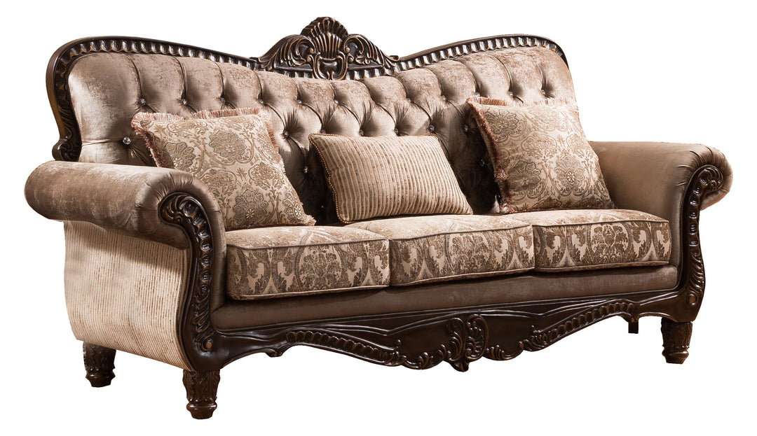 Giana - Sofa And Loveseat - Light Brown