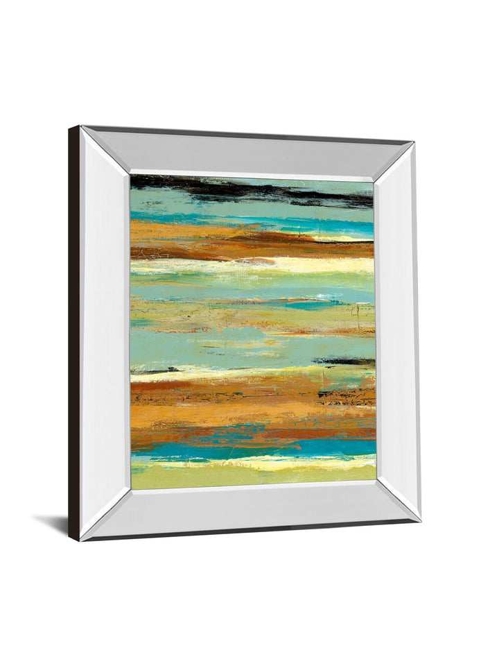 Terra Firma I By Maria Donovan - Mirror Framed Print Wall Art - Gold