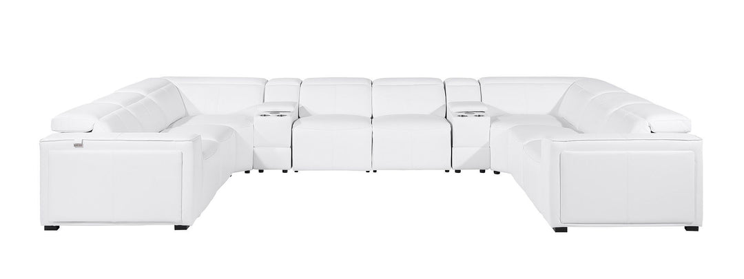 1224 - 10-Piece U-Shaped Sectional Sofa In With 4 Power Recliners &amp; Power Headrests
