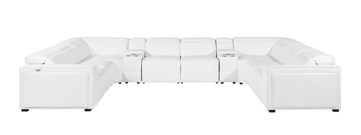 1224 - 10-Piece U-Shaped Sectional Sofa In With 4 Power Recliners &amp; Power Headrests