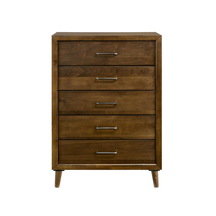 Malibu - 5-Drawer Chest - Walnut