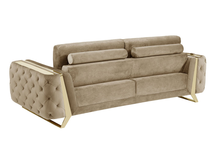 1051 - Contemporary Velvet Sofa