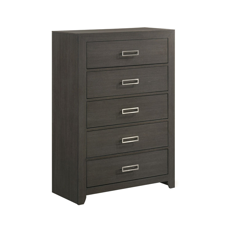 Sasha - 5 - Drawer Chest - Gray