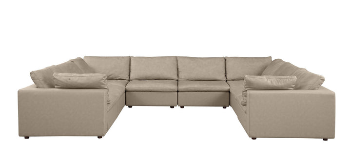 1100 - 8-Piece U-Shaped Sectional In Top-Grain Italian Leather