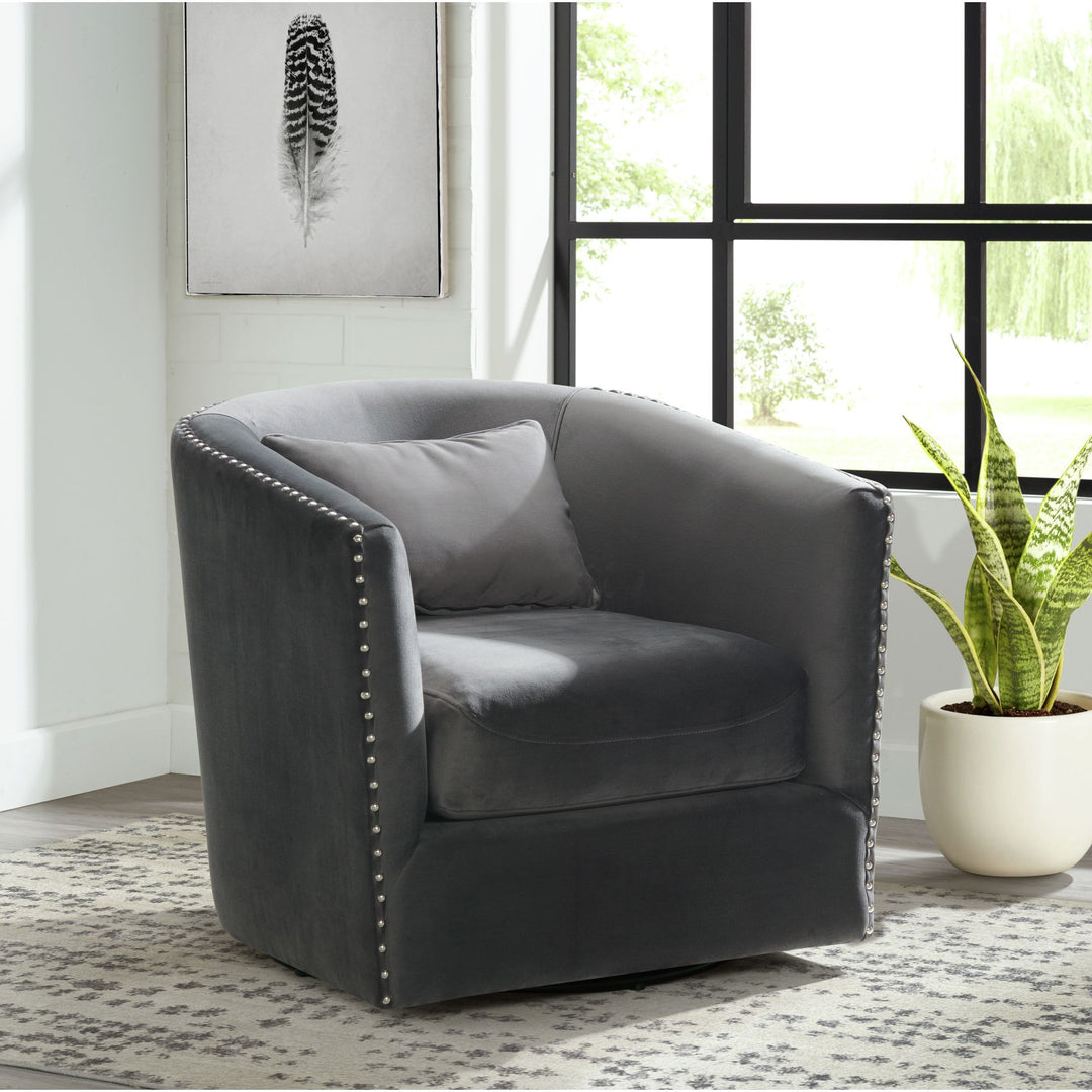 Stanton - Swivel Chair With Nails