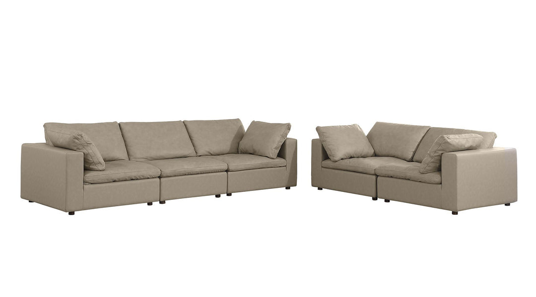 1100 - 2-Piece Sofa Set (Top-Grain Italian Leather)