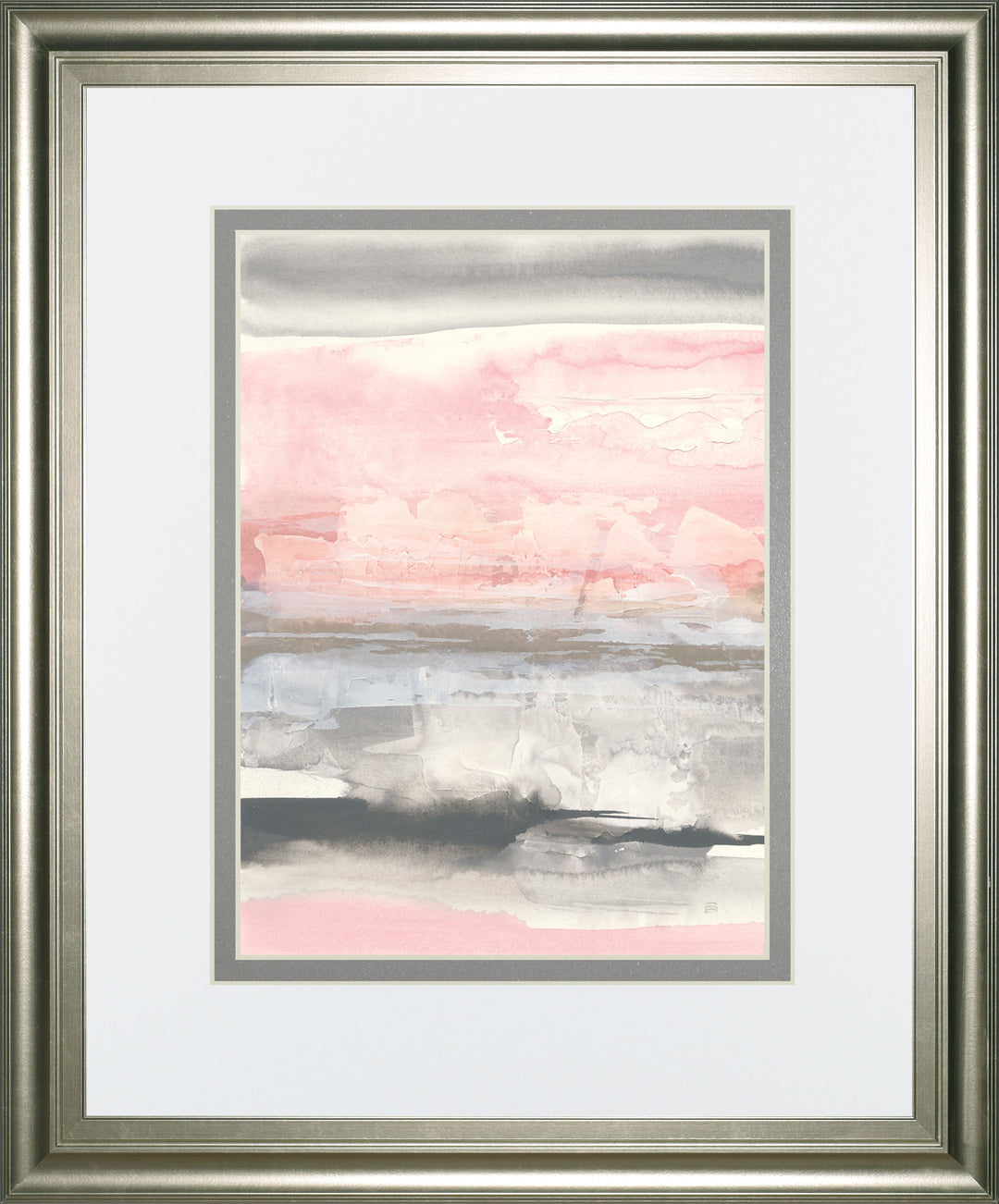 Charcoal And Blush II By Chris Paschke - Pink