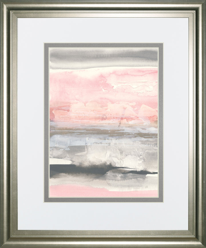 Charcoal And Blush II By Chris Paschke - Pink