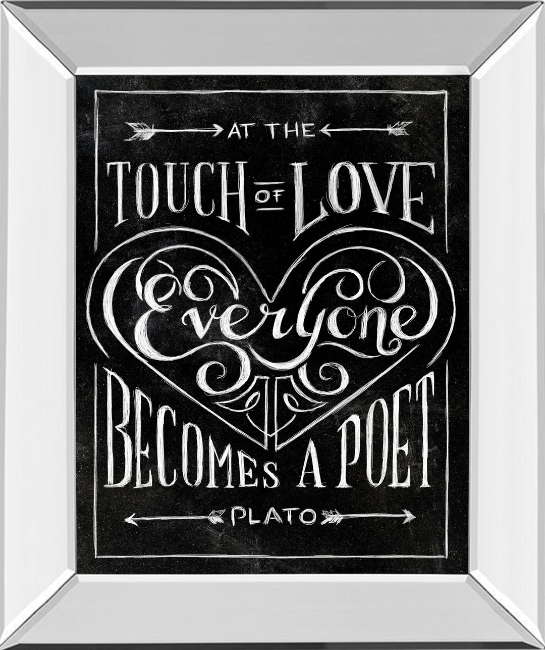 Everyone Becomes By Sundance Studio - Mirror Framed Print Wall Art - Black