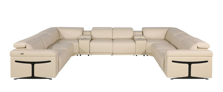1126 - 10-Piece U-Shaped Sectional Sofa In With 4 Power Recliners &amp; Power Headrests