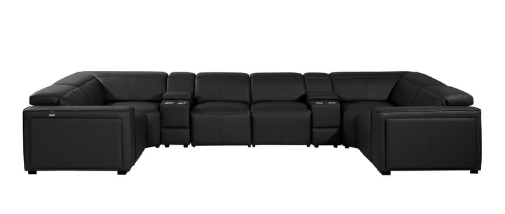 1224 - 8-Piece U-Shaped Sectional Sofa In With 2 Power Recliners &amp; Power Headrests