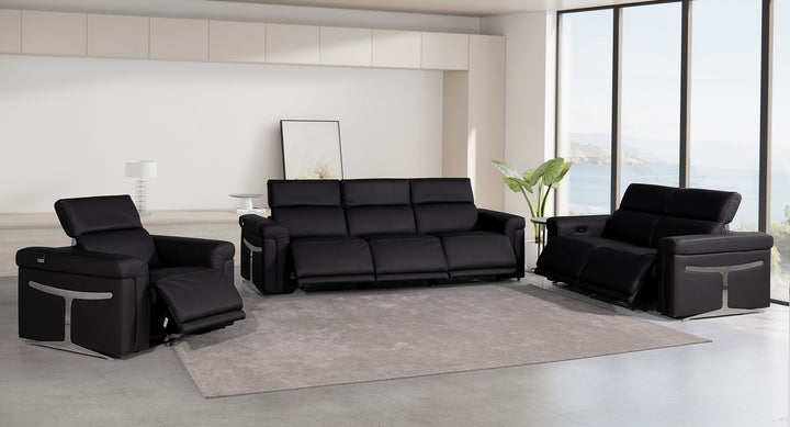 1126 - 6-Piece Modular Power Reclining Sofa, Loveseat &amp; Chair Set In With 6 Power Recliners &amp; Power Headrests