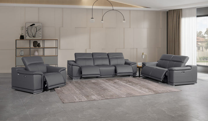 9762 - 6-Piece Modular Power Reclining Sofa, Loveseat And Chair Set With 5 Power Recliners In