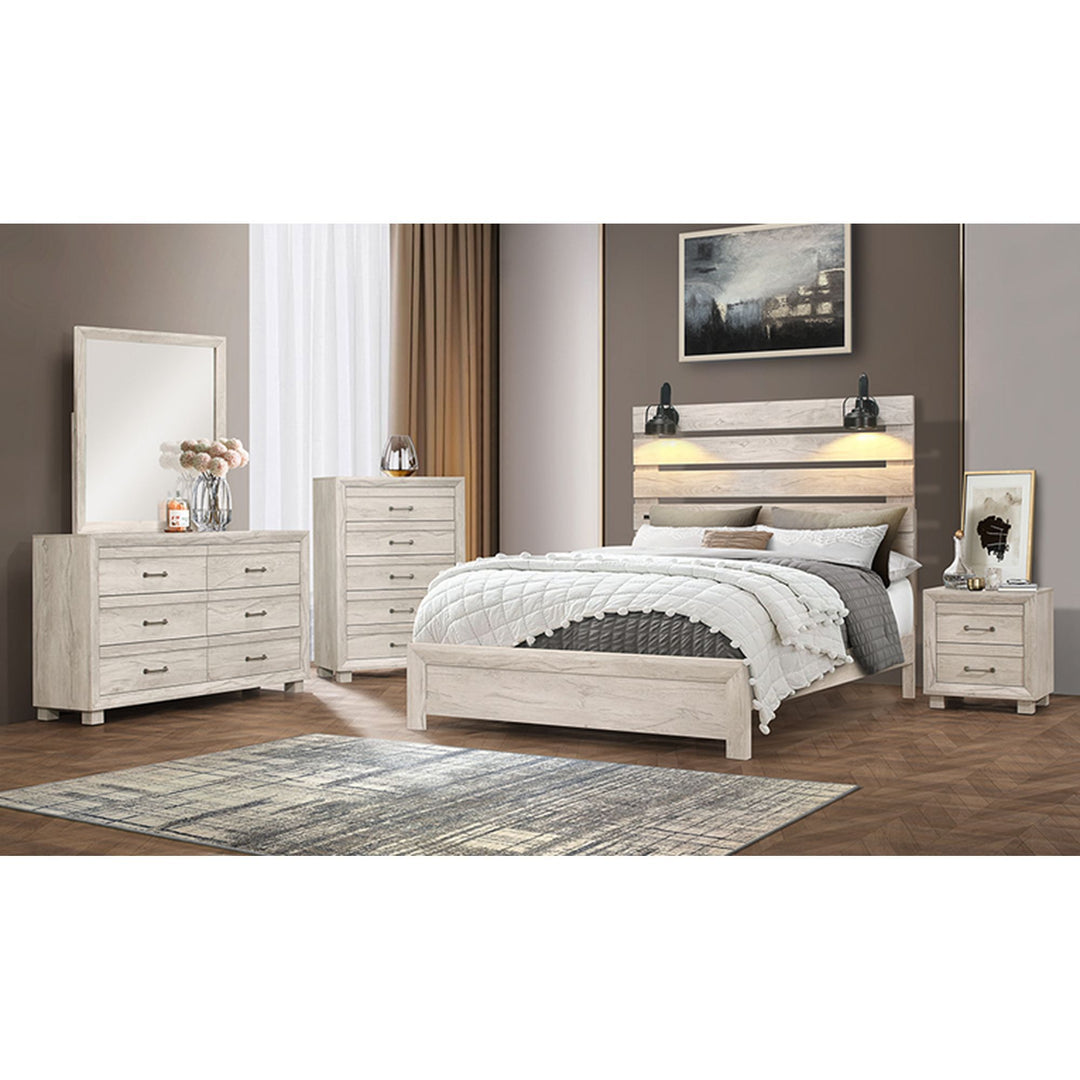 Fort Worth - Dresser & Mirror Set - White