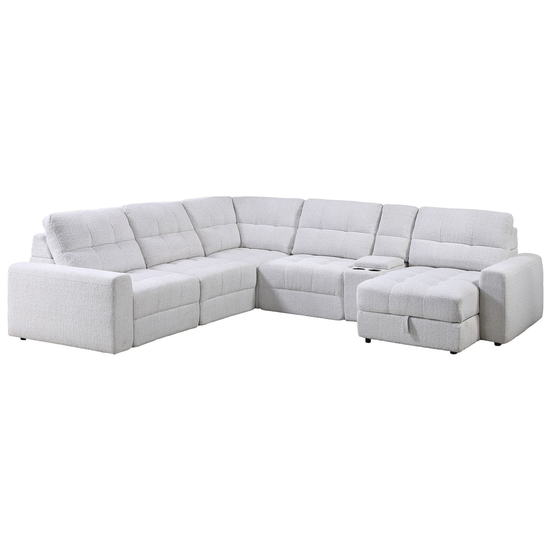 Snyder - 6 Piece Sectional - White