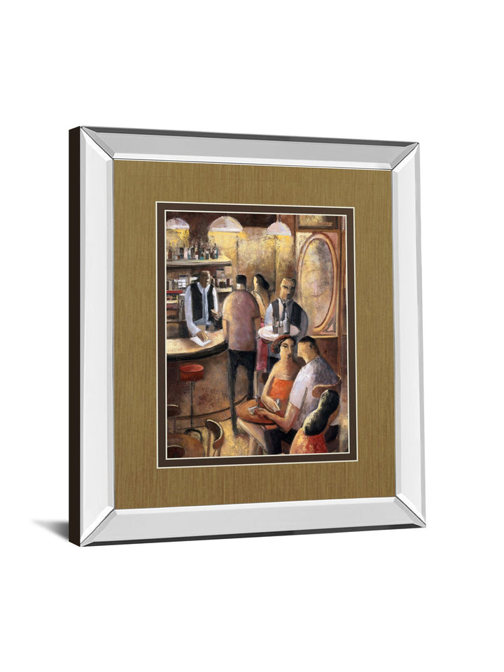 Entre Copas By Didier Lourenco - Mirror Framed Print Wall Art - Dark Brown