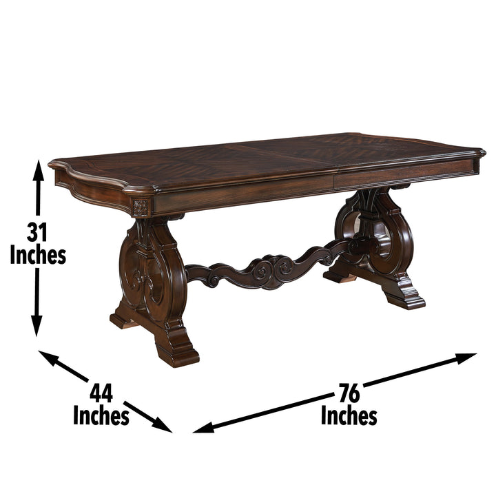 Royale - Dining Table - Dark Brown