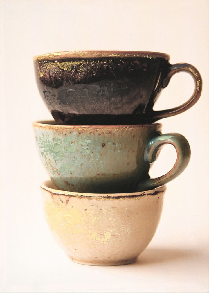 "Rustic Harmony II" Canvas With Glitter - Beige