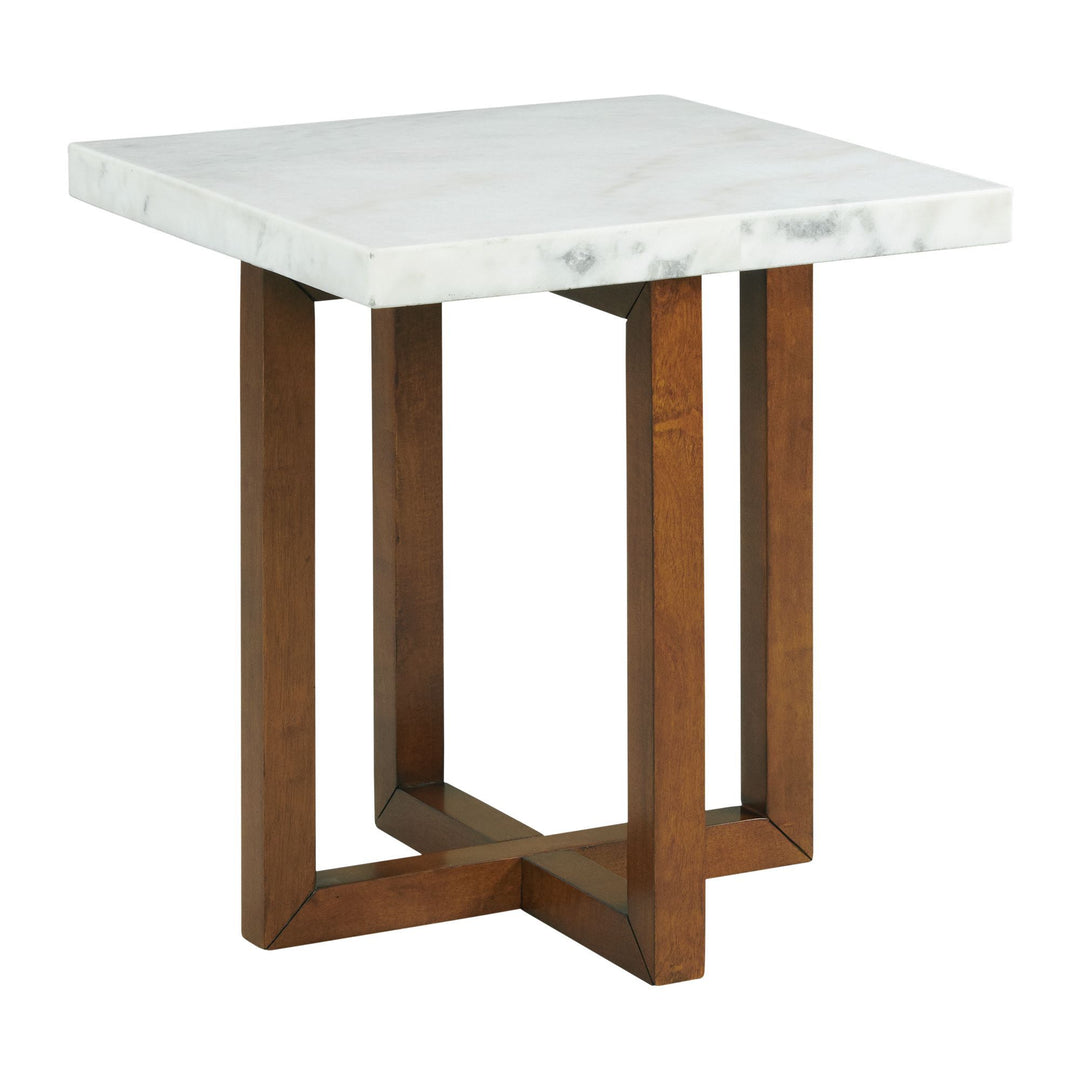 Morris - 2 Piece Occasional Marble Table Set - White