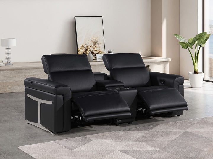 1126 - 3-Piece Modular Power Reclining Loveseat In With 2 Power Recliners &amp; Power Headrests