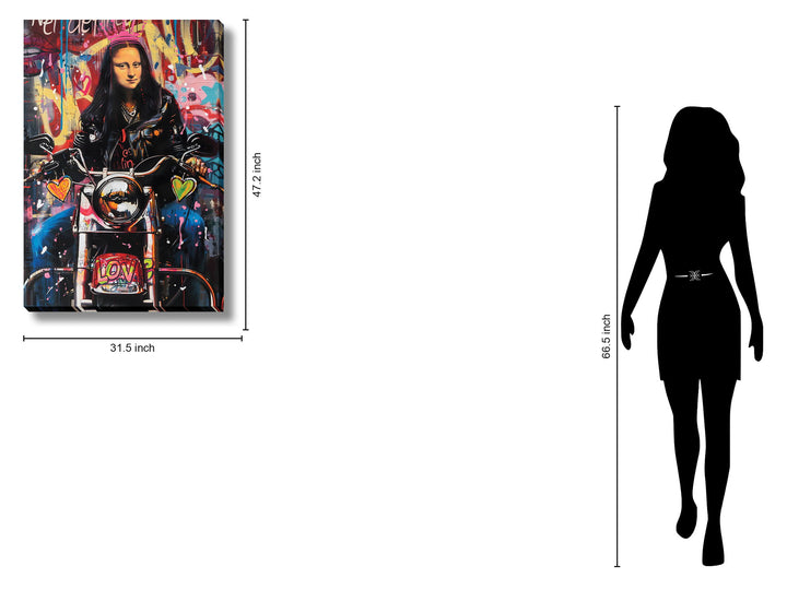 Graffiti Rider - 32" x 47" Framed Wall Art