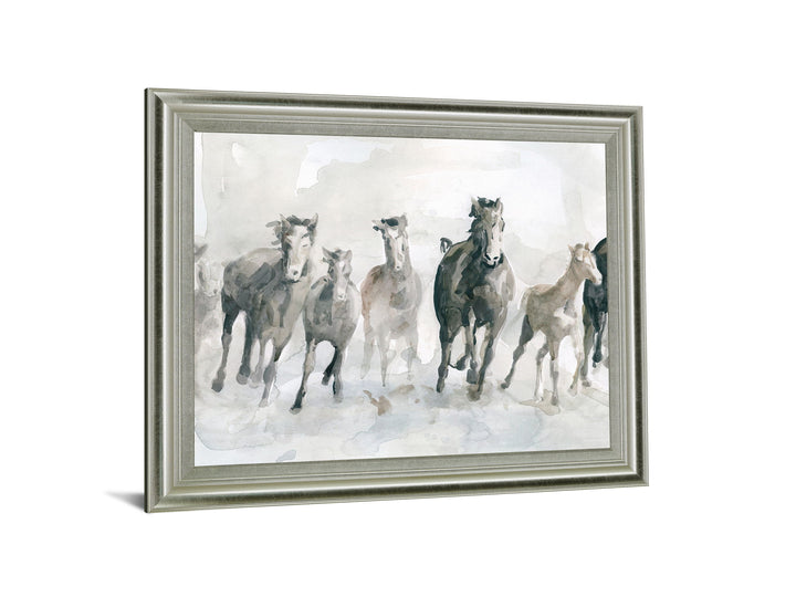 Galloping Mist - 28" x 34" Framed Wall Art