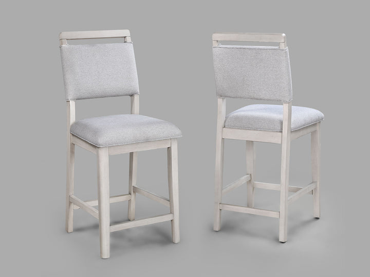 Blanche - 5 Piece Counter Dining Room Set - Antique White