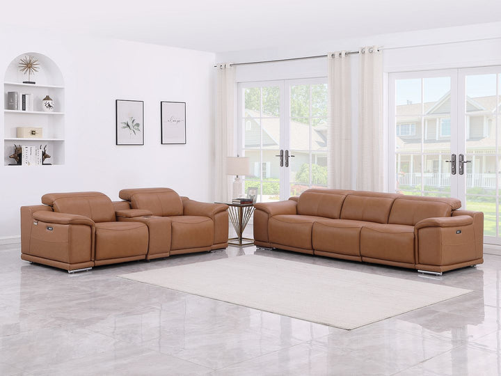 9762 - 6-Piece Modular Power Reclining Sofa And Console Loveseat Set With 5 Power Recliners In