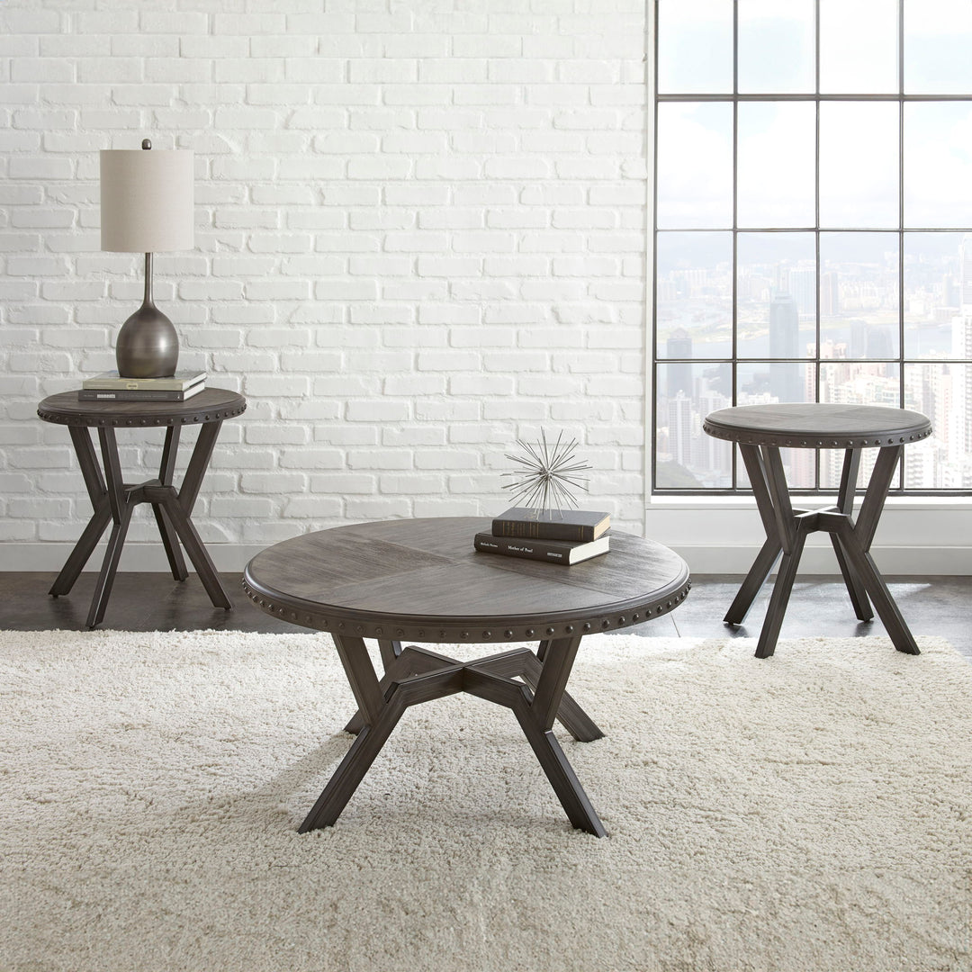 Alamo - 3 Piece Table Set - Gray
