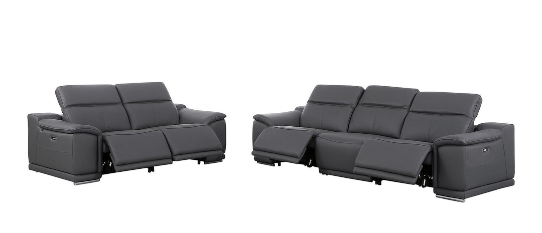 9762 - 5-Piece Modular Power Reclining Sofa And Loveseat Set With 5 Power Recliners In