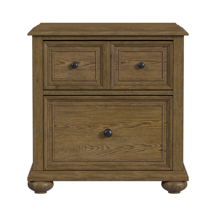 Heritage &amp; Home - Nightstand With USBC - Oak Brown