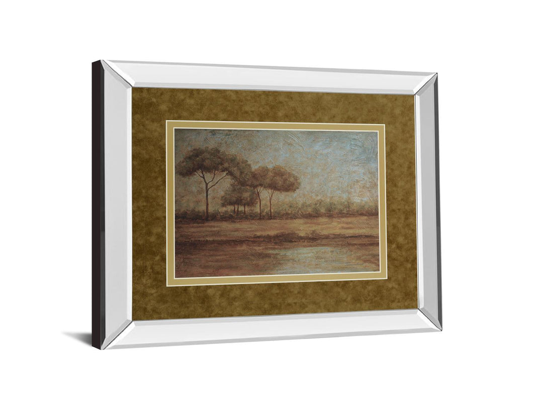 Woodland Sanctuary By Veronica Faust - Mirror Framed Print Wall Art - Dark Brown