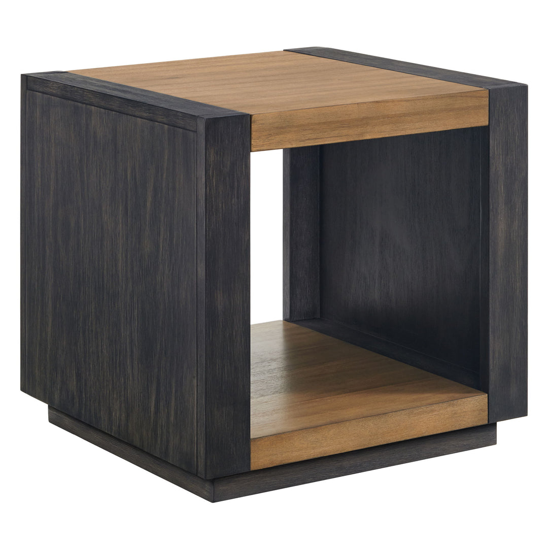 Breckenridge - End Table - Light Oak & Black