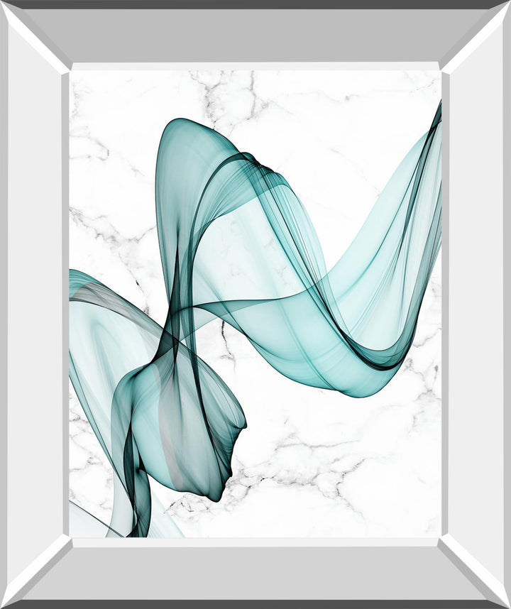 Teal Ribbons I By Irena Orlov - Light Blue