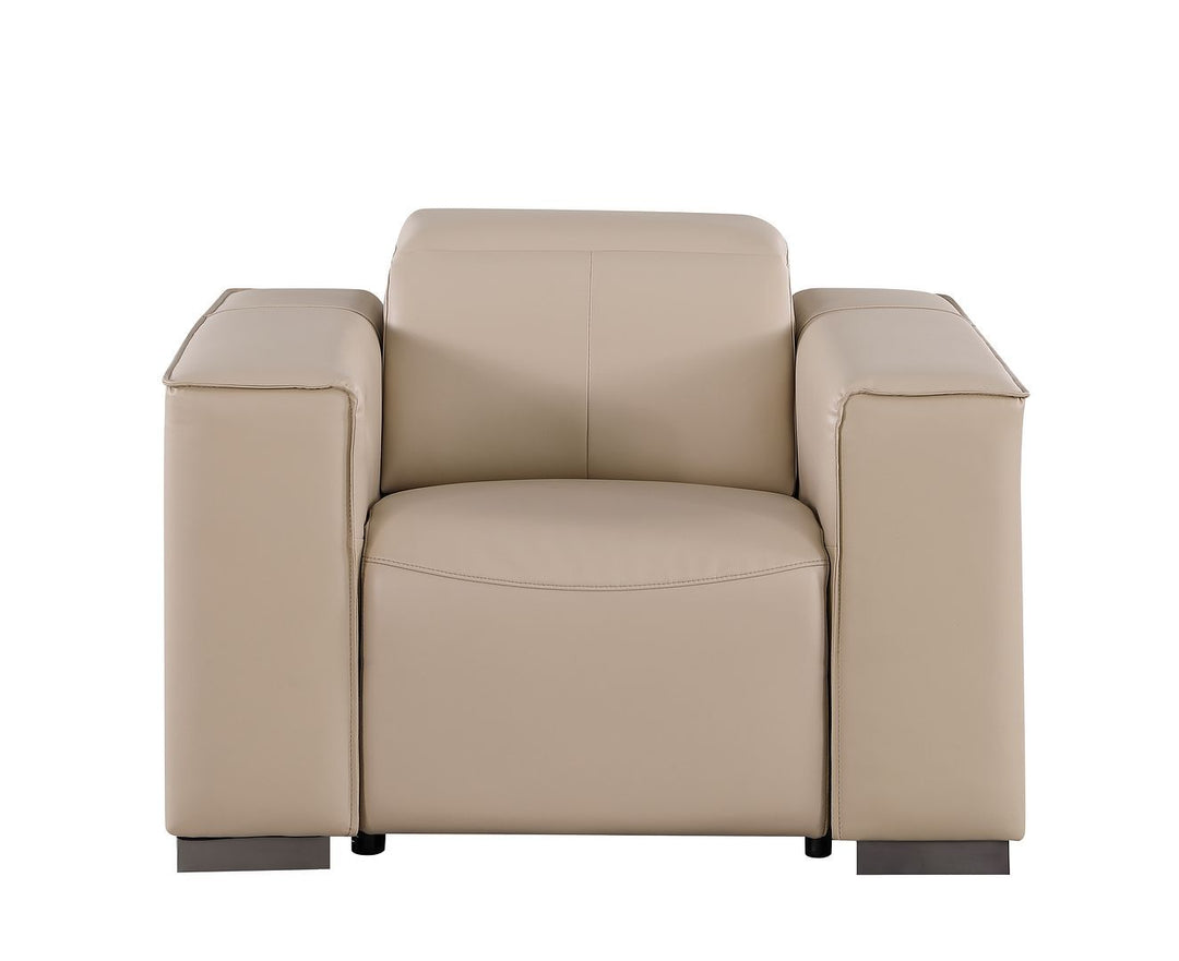 1208 - Leather Power Reclining Chair With Power Headrest