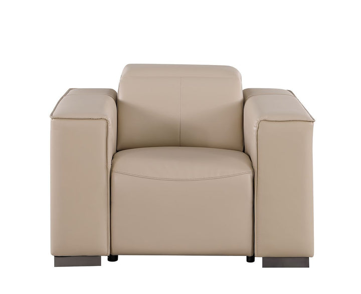1208 - Leather Power Reclining Chair With Power Headrest