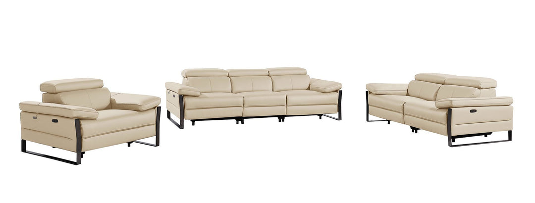 1246 - Modular Power Triple Reclining Sofa, Loveseat, And Chair Set With Power Headrests