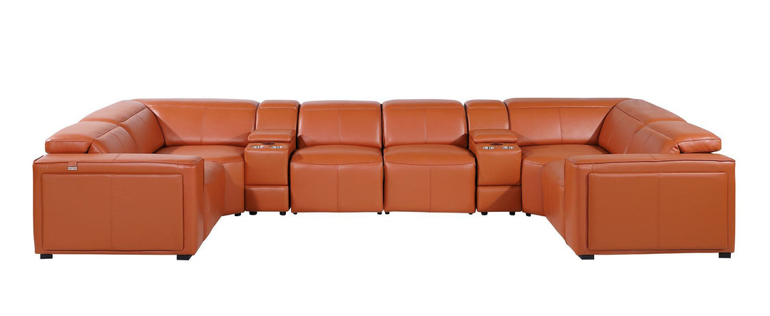 1224 - 8-Piece U-Shaped Sectional Sofa In With 4 Power Recliners &amp; Power Headrest