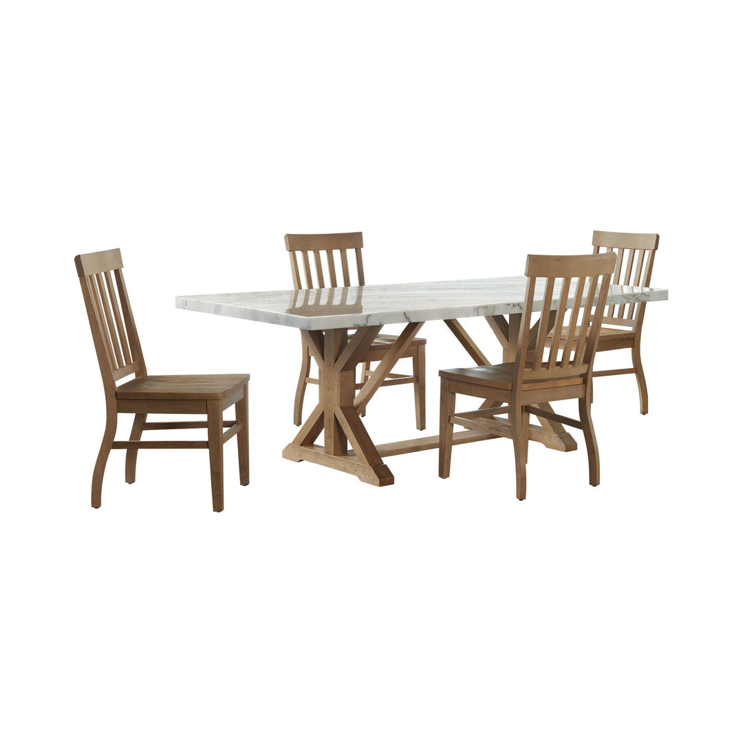 Lakeview - 5 Piece Rectangular Dining Set (Table &amp; Four Chairs) - White