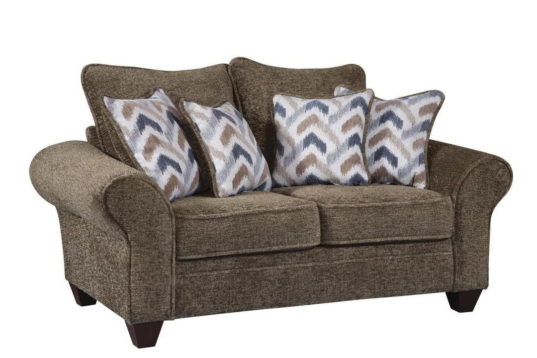 Behold 1000 Chocolate Sofa &amp; Loveseat Set (OVERSIZED)