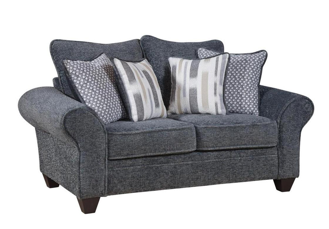 Behold 1001 Charcoal Sofa &amp; Loveseat Set (OVERSIZED)